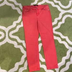 Liverpool Coral Colored Jeans- NWOT, size 10, 27” inseam